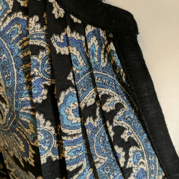 Lucky Brand boho long sleeve paisley print top - Picture 4 of 8